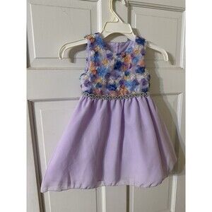 Purple Rose Easter or Special Occasion Girls Dress Size 3T